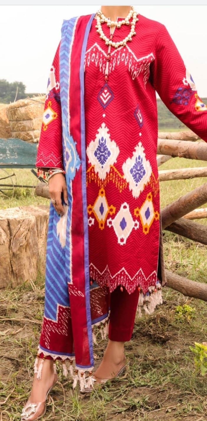 Summer Unstitched 3 PC Lawn Suit