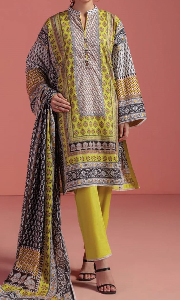 Summer Unstitched 3 PC Lawn Suit