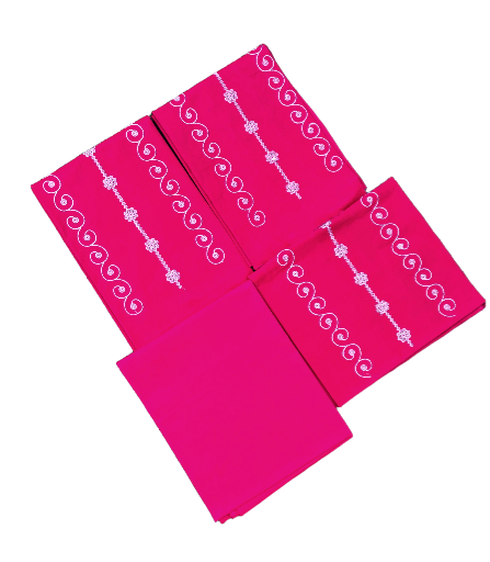 Pink Embroidered Suit