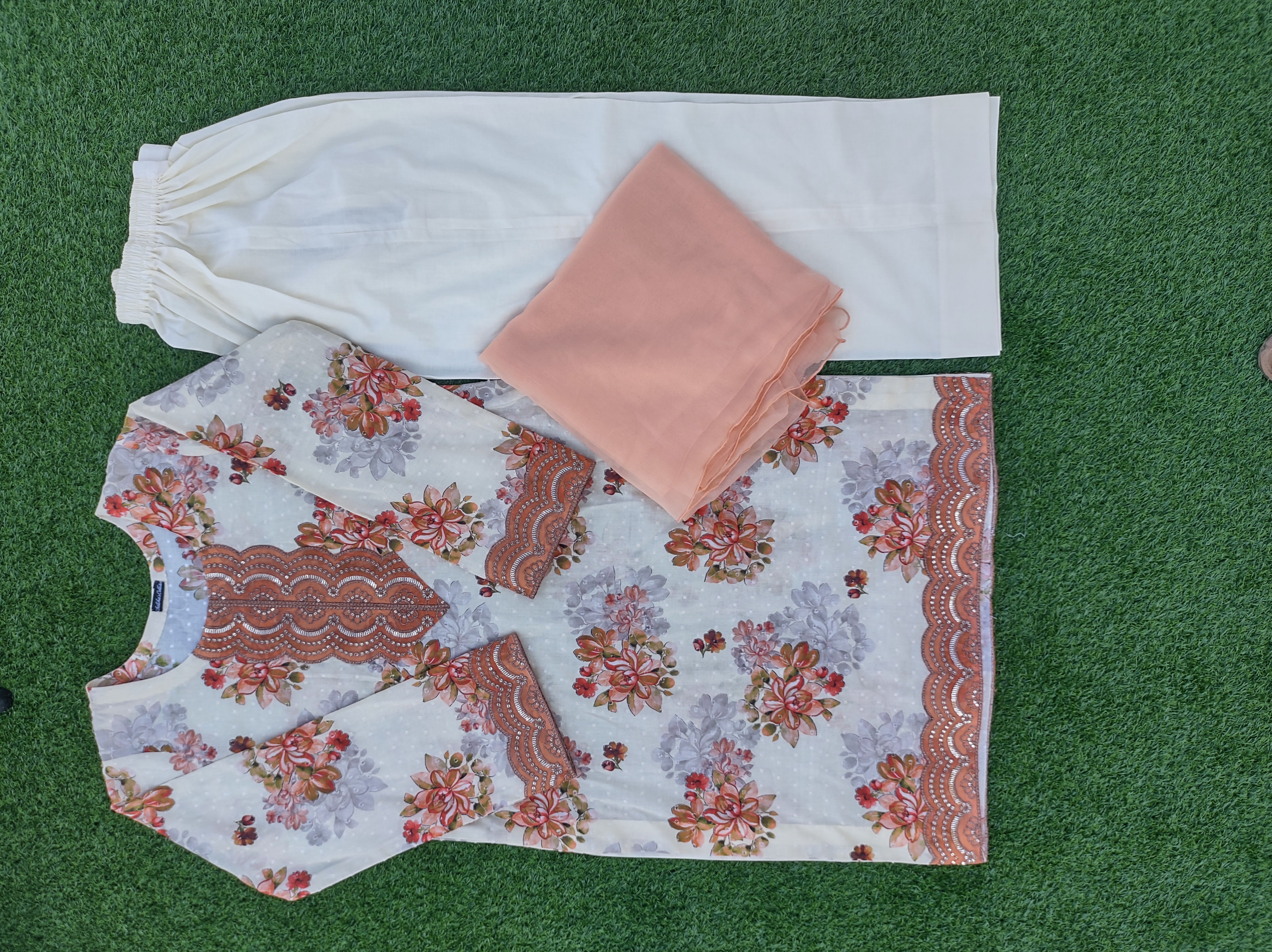 Floral Printed 3-Piece Suit