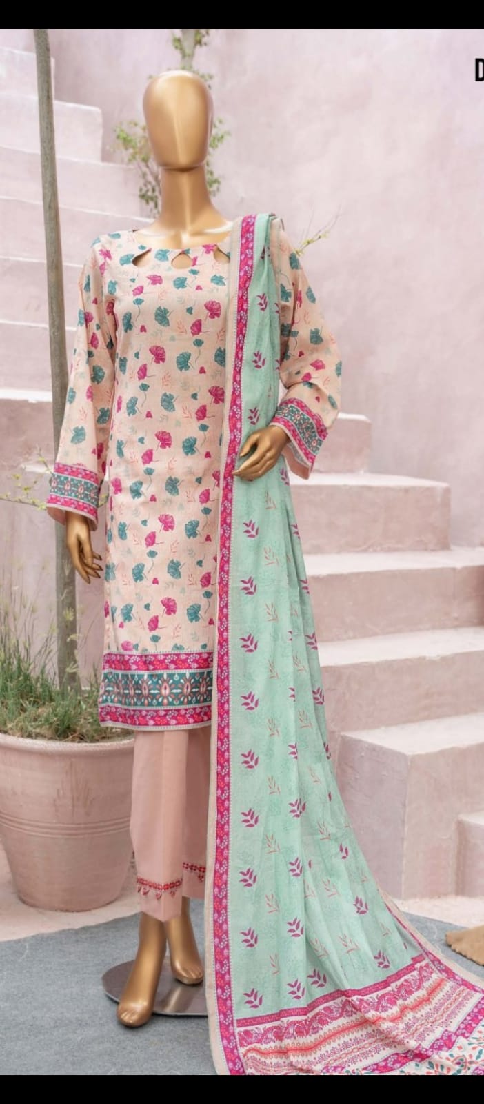 Summer Unstitched 3 PC Lawn Suit