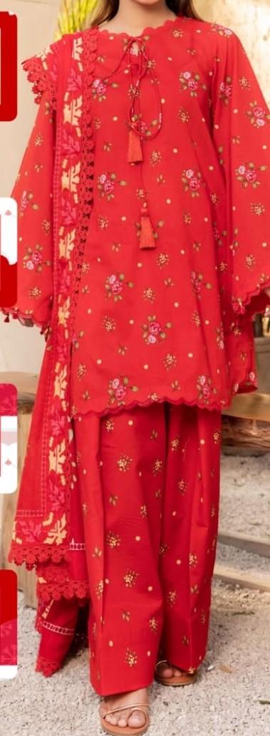 Summer Unstitched 3 PC Lawn Suit