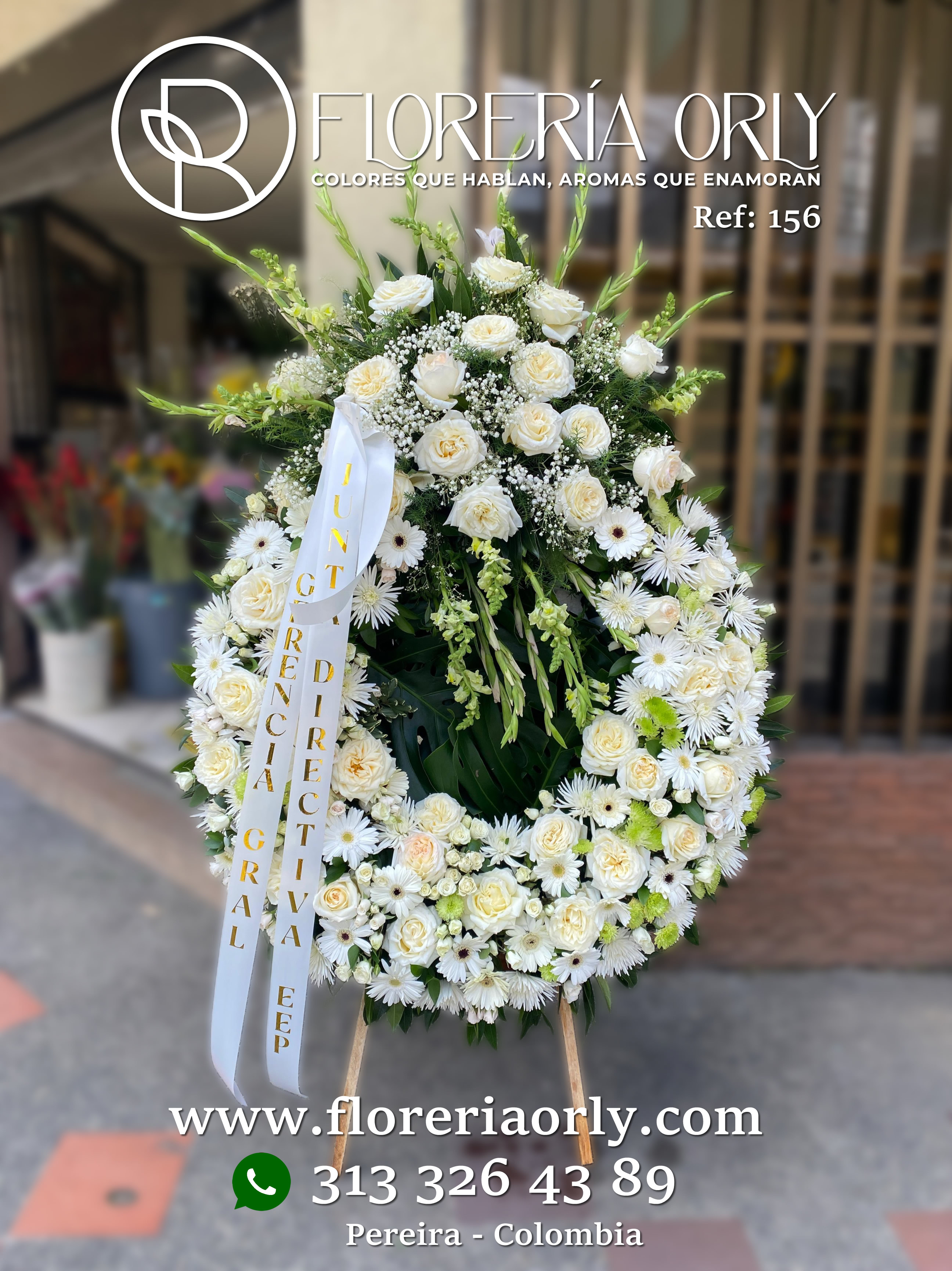 Corona Fúnebre Referencia 156 | Coronas Fúnebres Dosquebradas