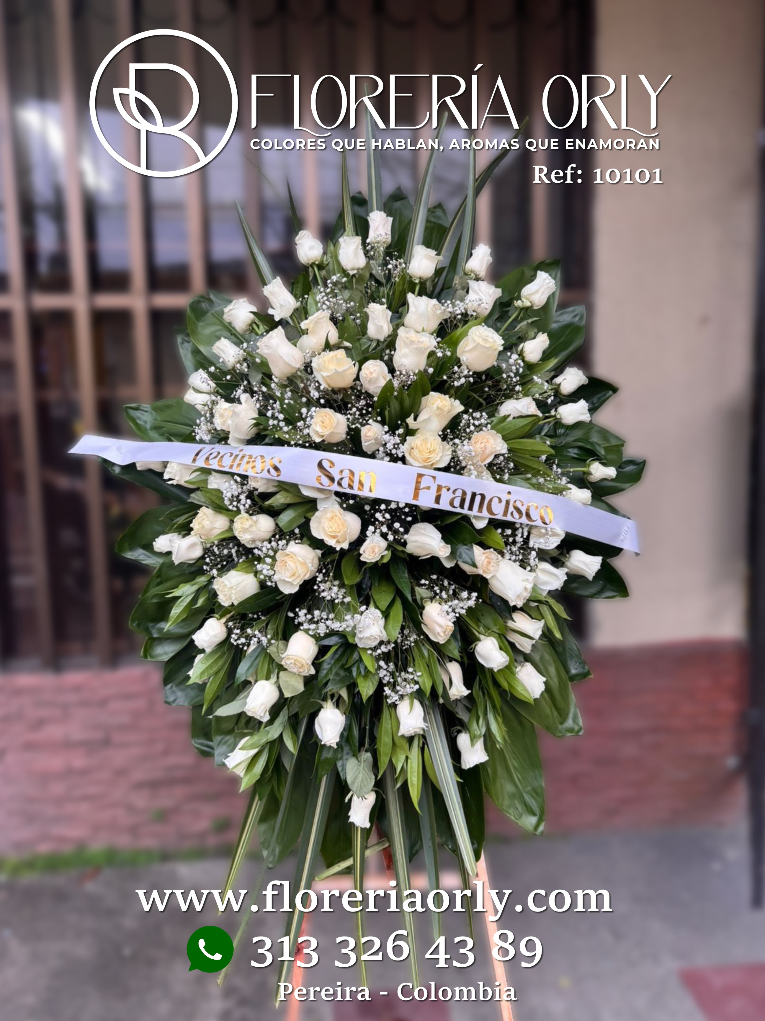 Corona Fúnebre Referencia 10101 | Corona Funeraria Dosquebradas