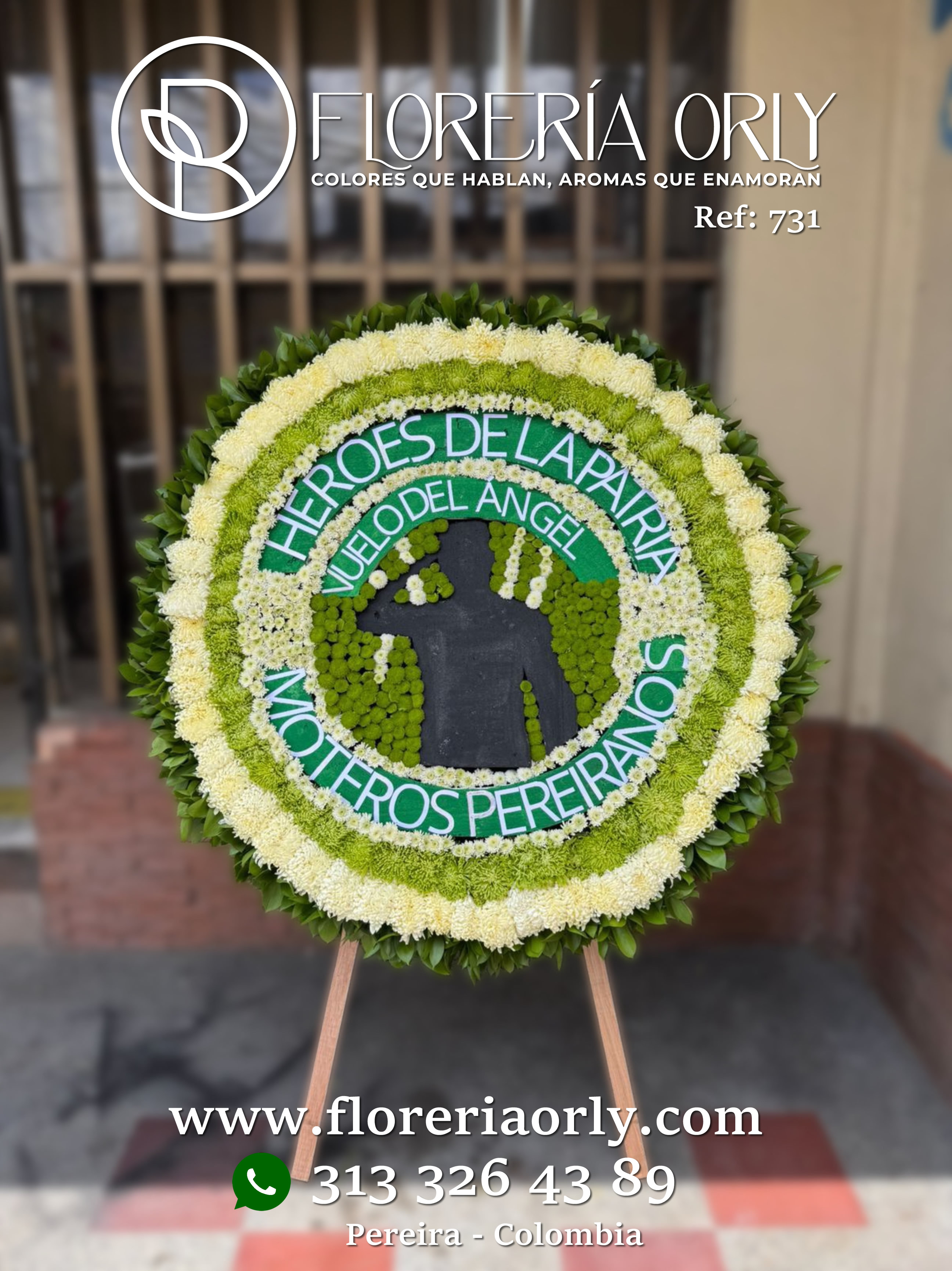 Corona Fúnebre referencia 731 | Coronas Velación Pereira Colombia