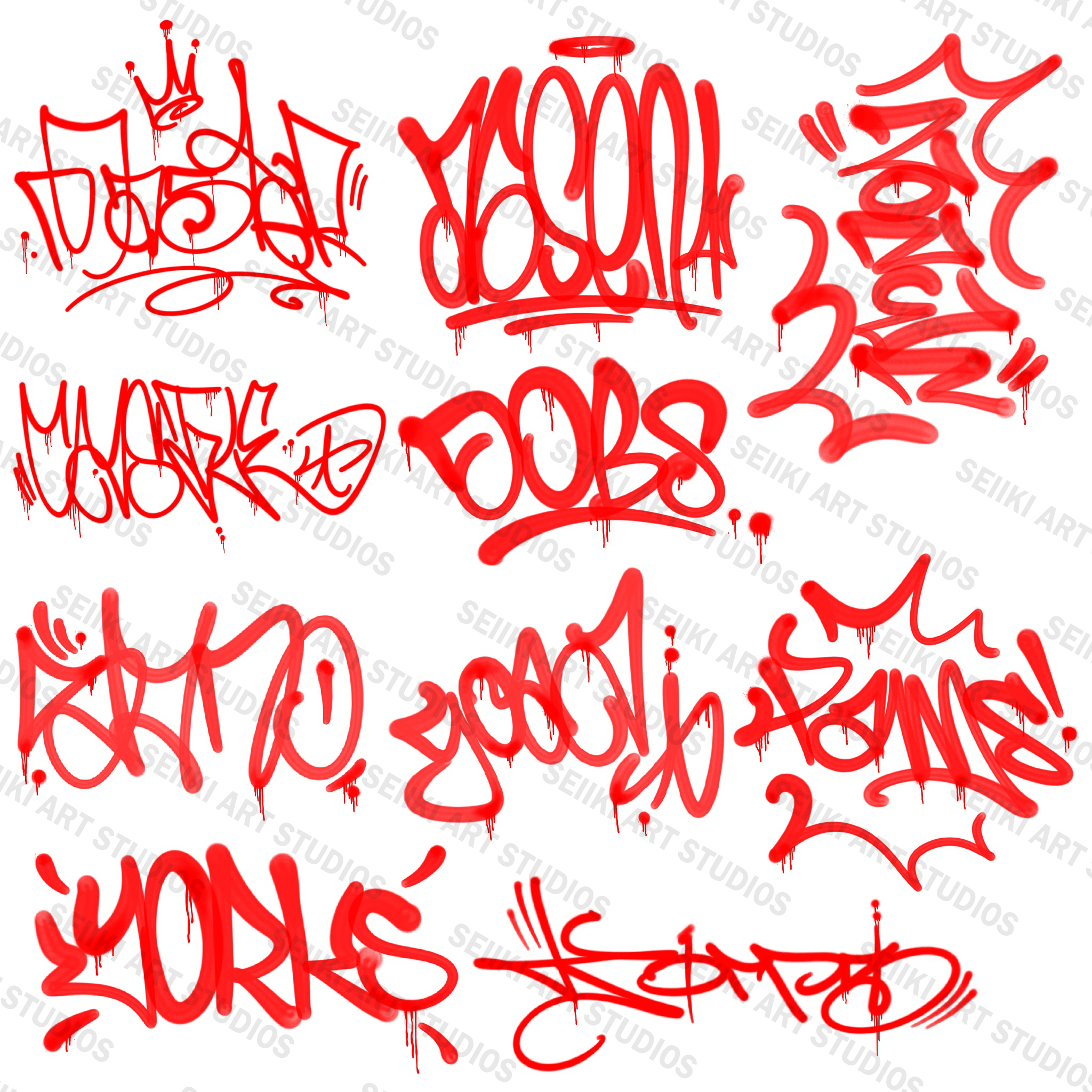Graffiti Tags: 30 Pack