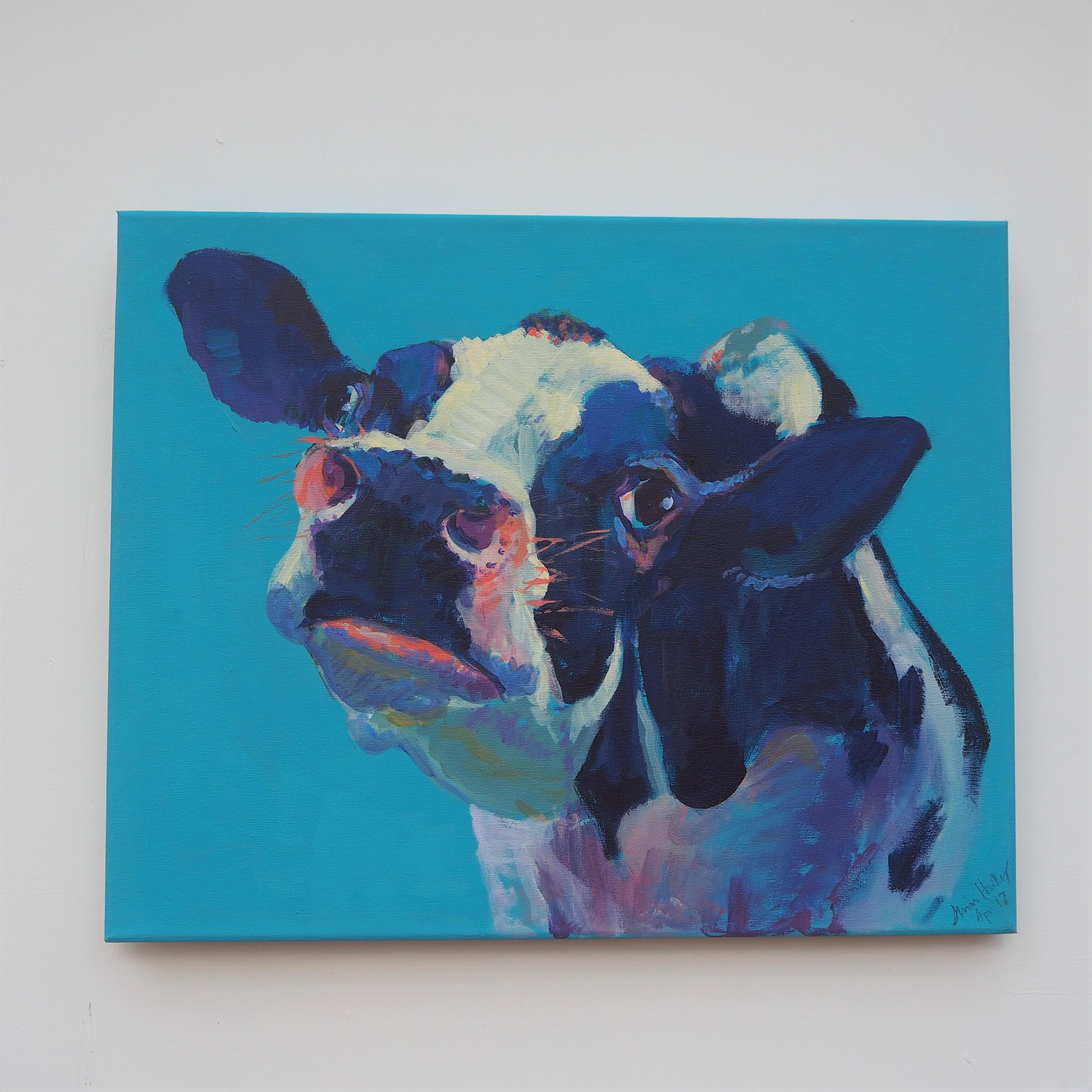 Colorful Cow Art Canvas