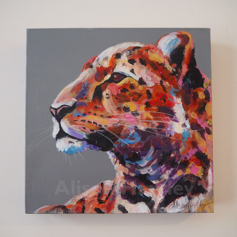 Colorful Leopard Canvas Art