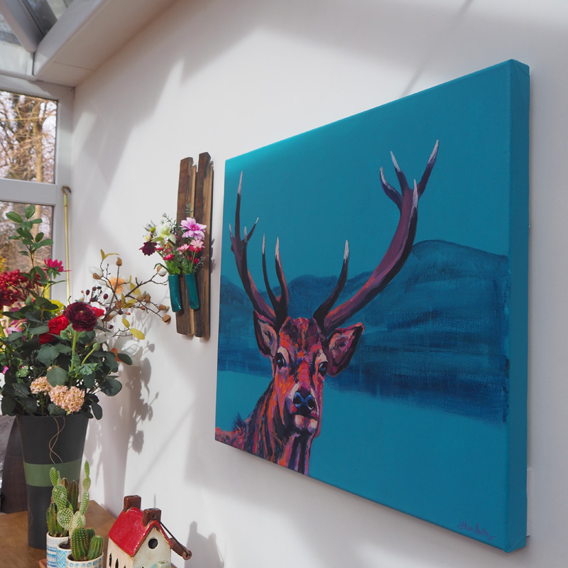 Colorful Stag Painting