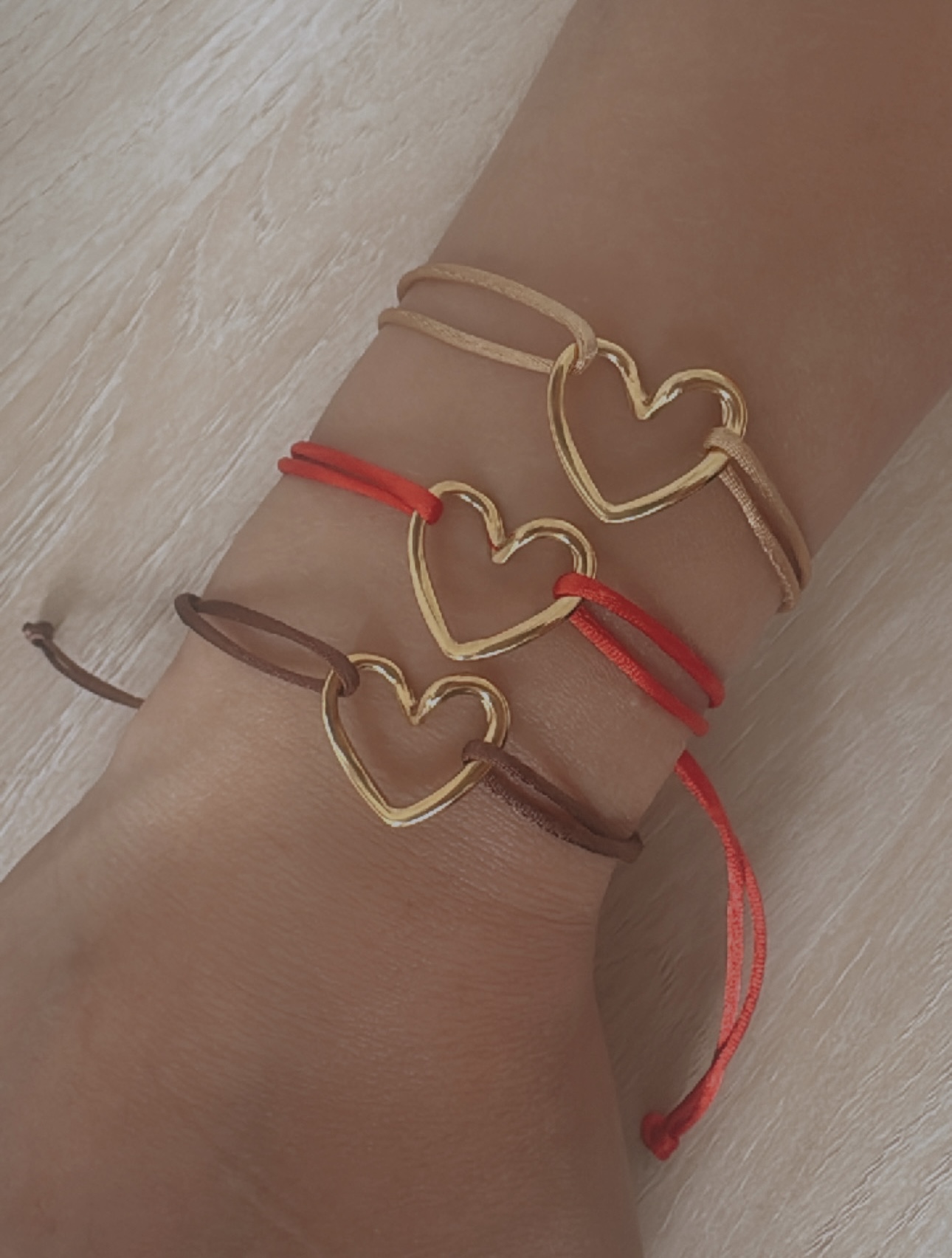 Heart Satin Bracelet 