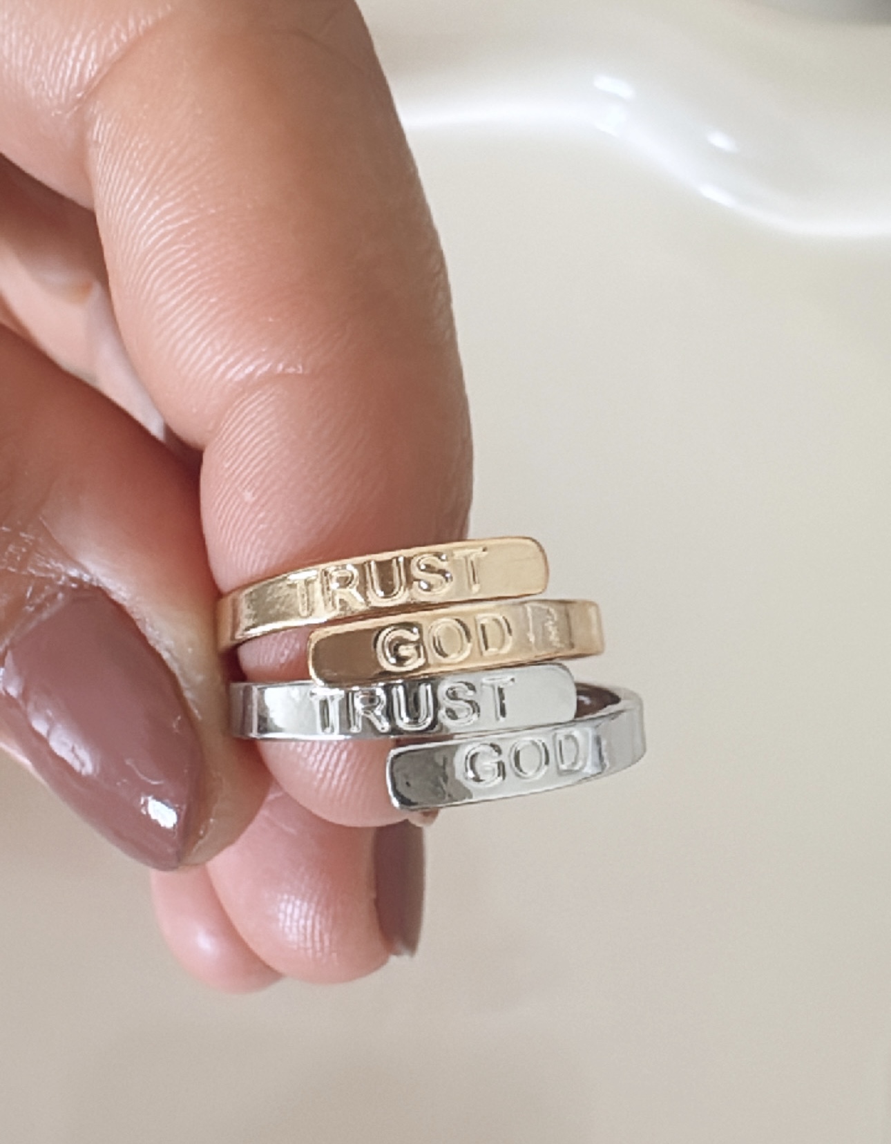 Trust God Ring