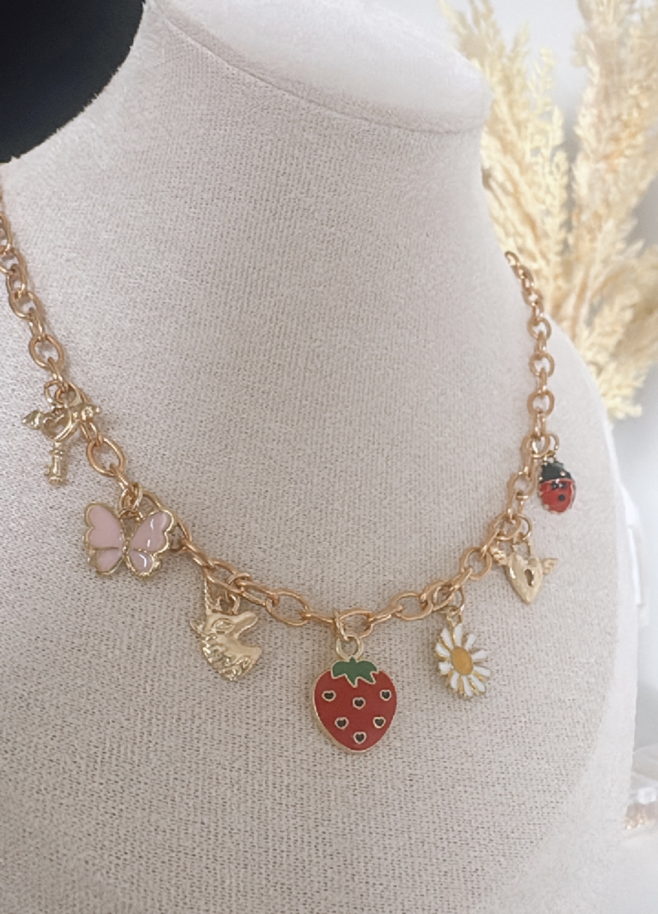 Strawberry Charm Necklace