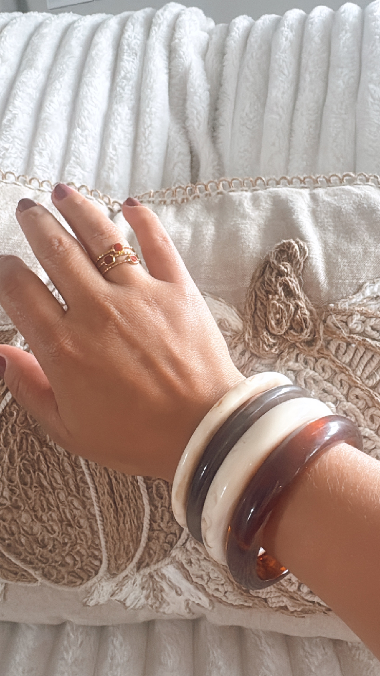 Set of four Resin Bangles