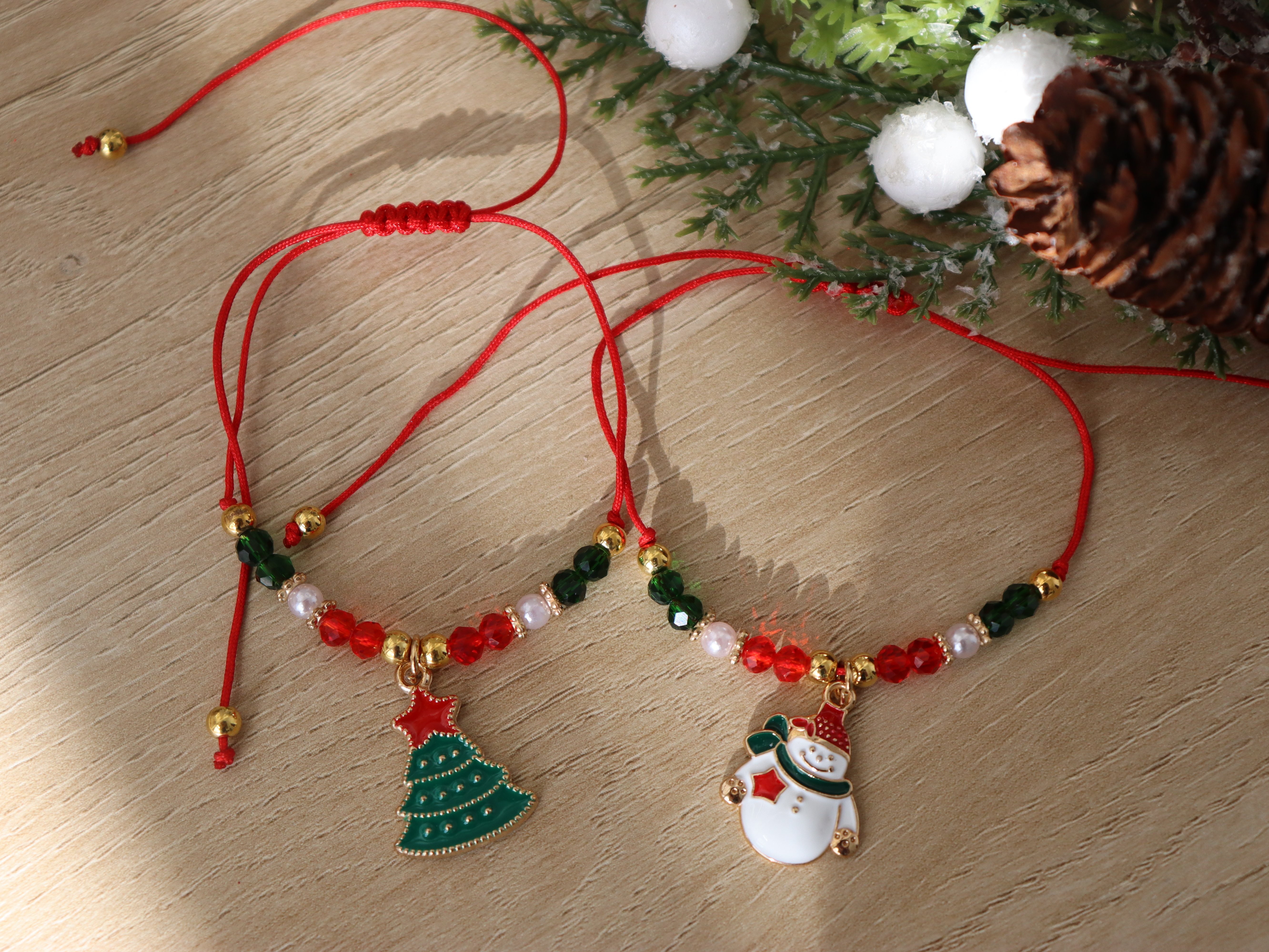 Christmas Beaded Bracelet