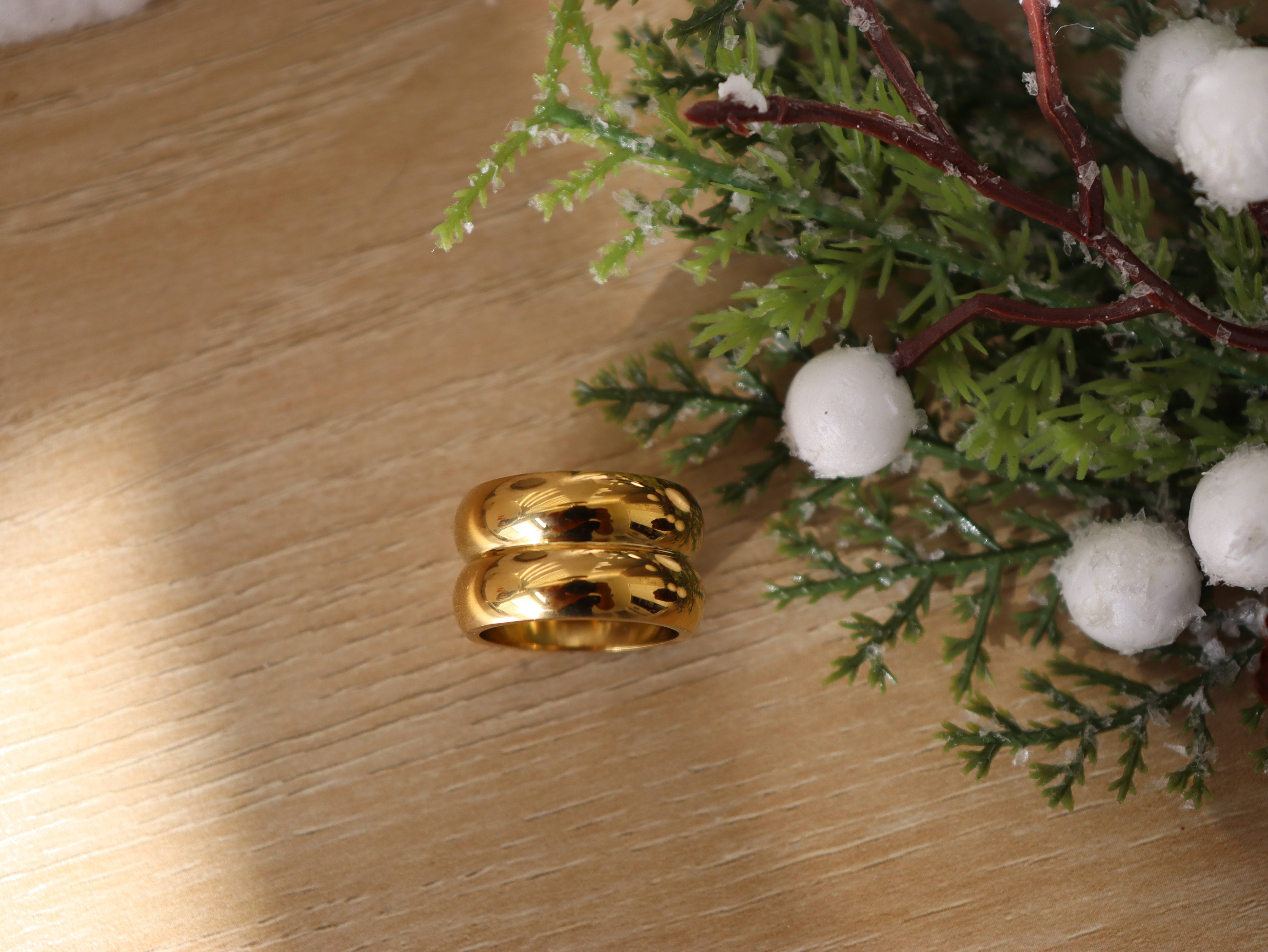 Gold Double-Band Ring