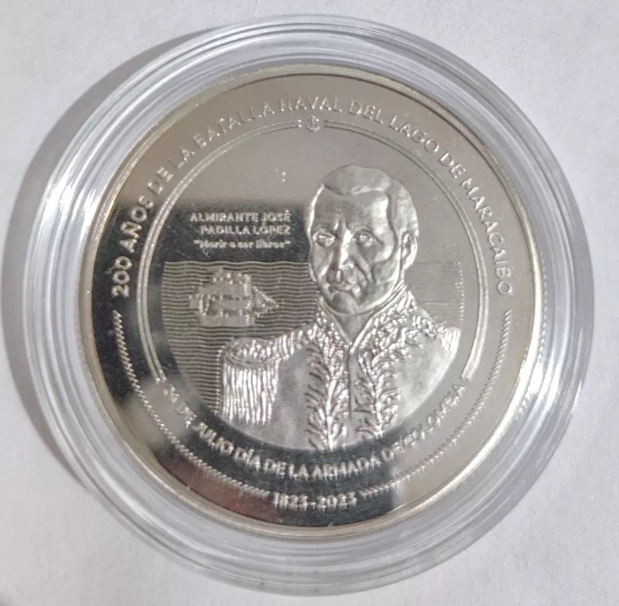 Moneda conmemorativa de la Batalla Naval del Lago de Maracaibo y Declaratoria del 24 de julio como día de la Armada de Colombia