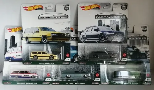 Hot Wheels Premium - Car Culture - Fast Wagons - Set X 5