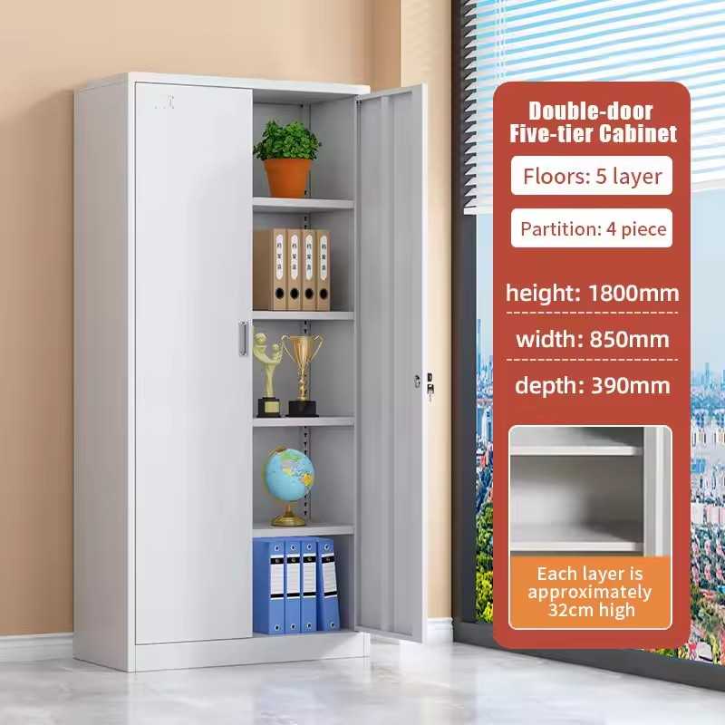 Grey 2 Door Metallic Cabinet