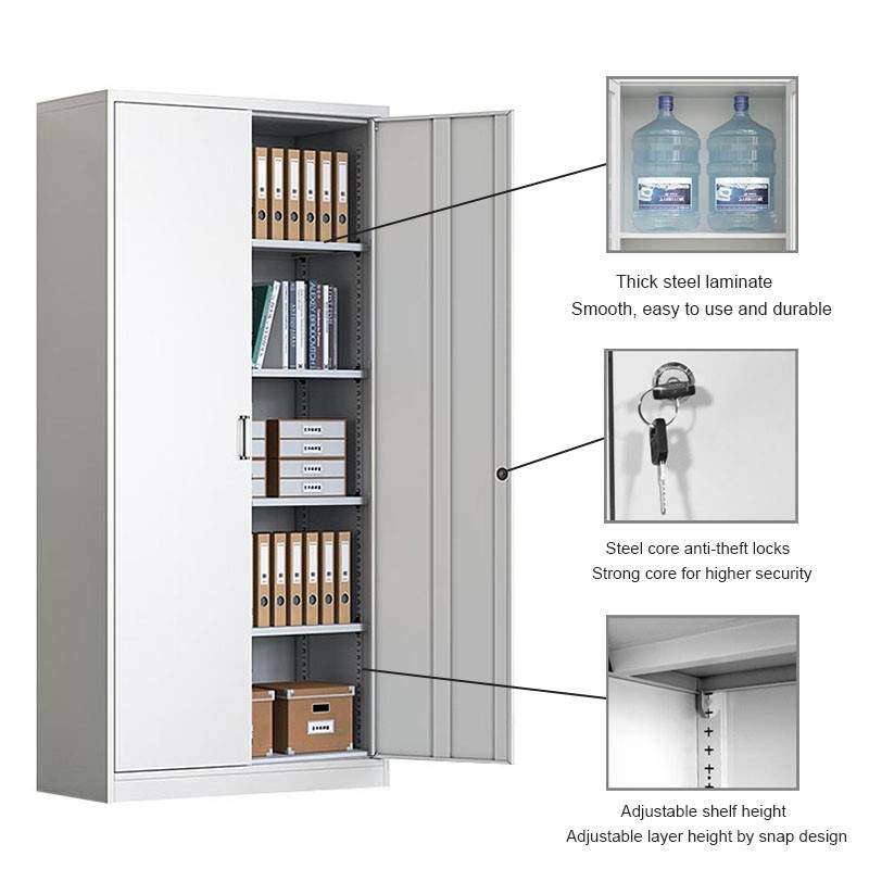 Grey 2 Door Metallic Cabinet