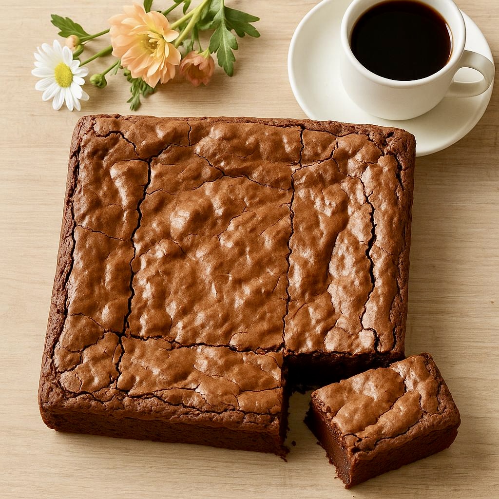 Cremoso Brownie de Chocolate Semi Amargo con Nueces 16 Porciones de 5x5 cm
