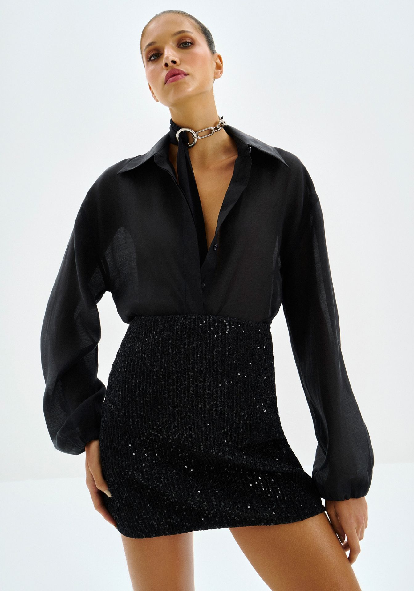 Minifalda Lentejuelas Mujer | Lez a Lez Shine Negra