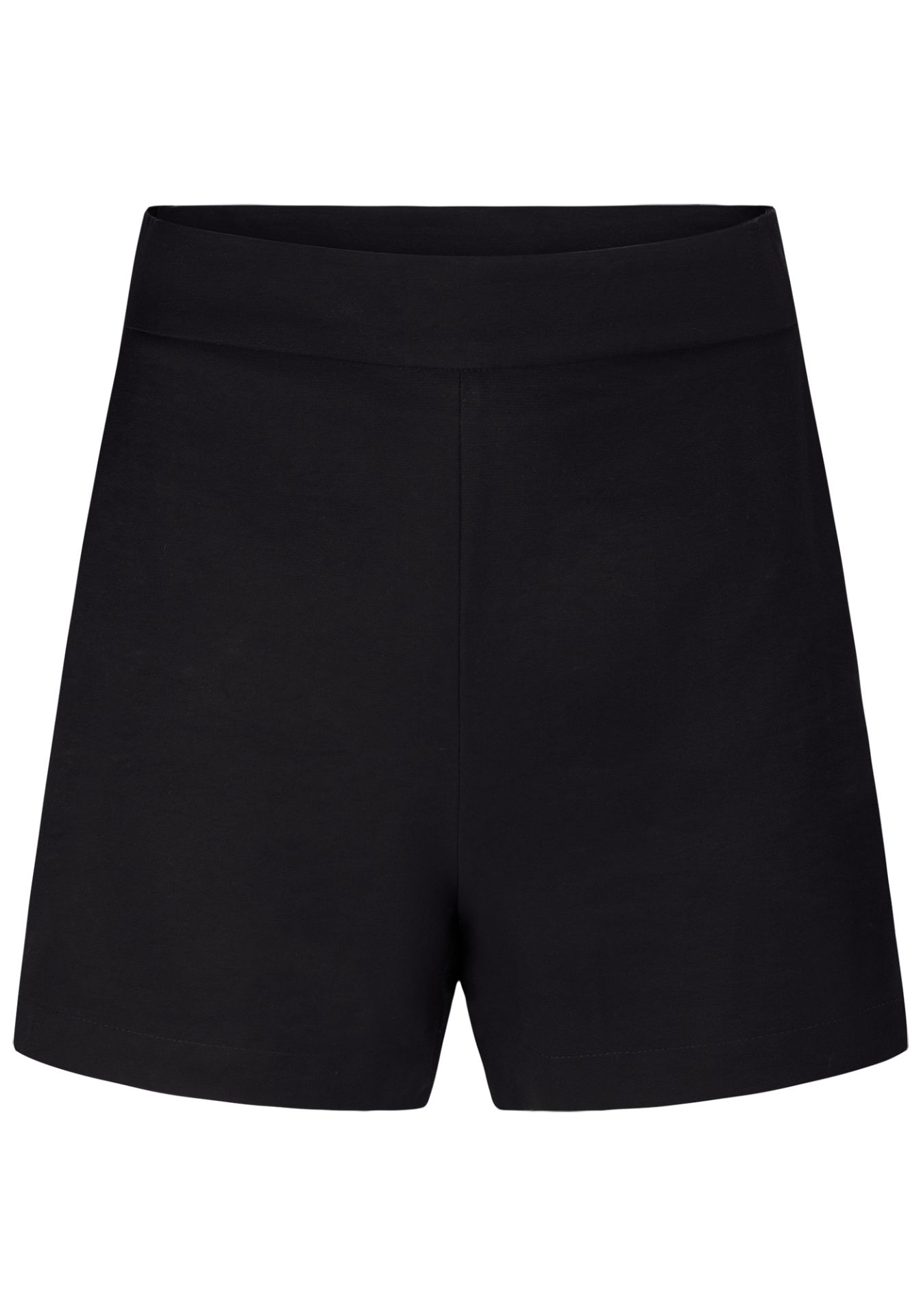 Shorts de cintura alta con corte minimalista y estructura sastre