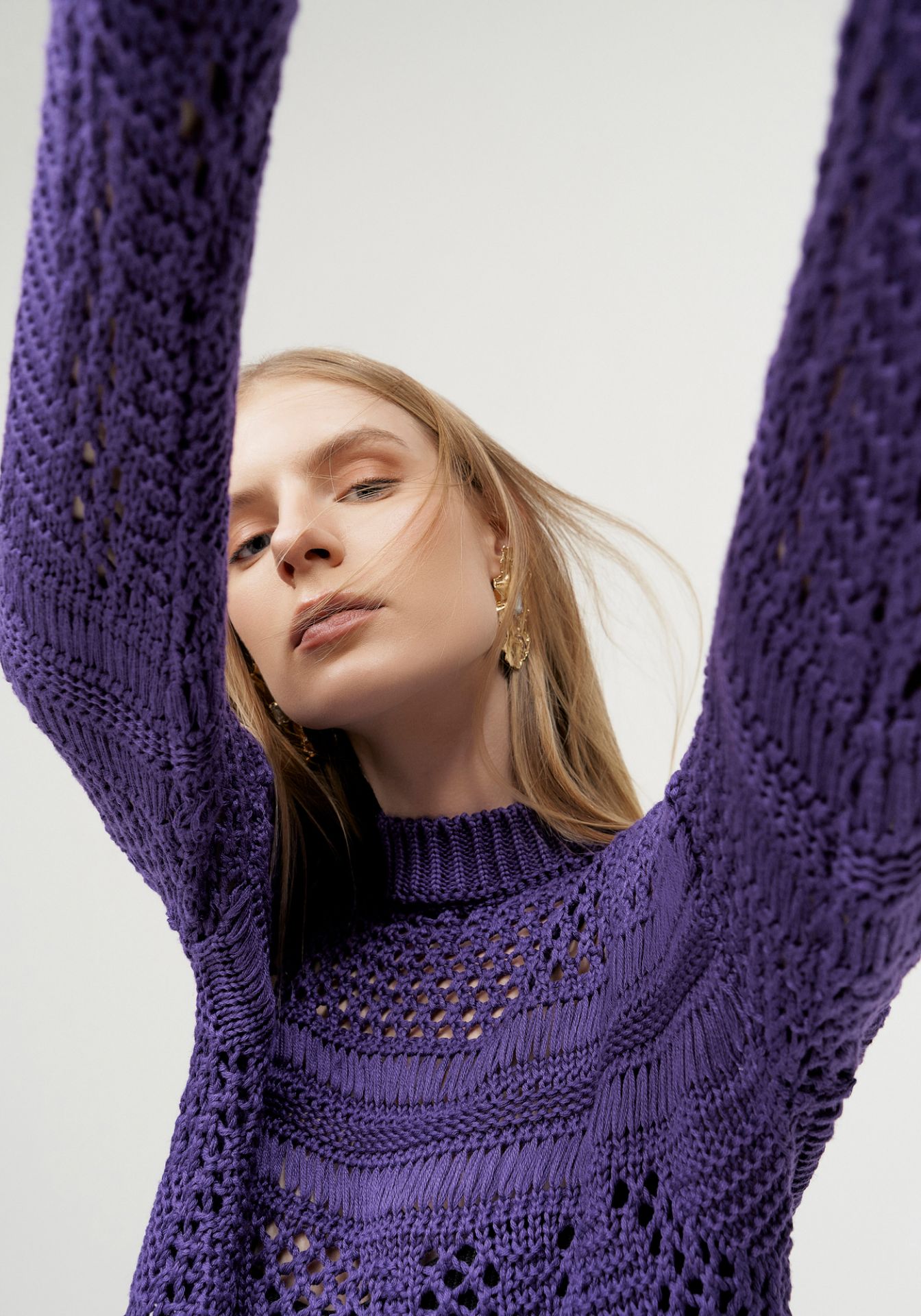 Top Cropped Tricô Mujer