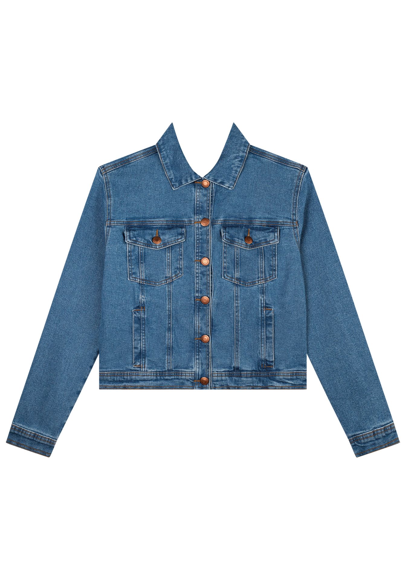 Chaqueta Denim Azul Mujer