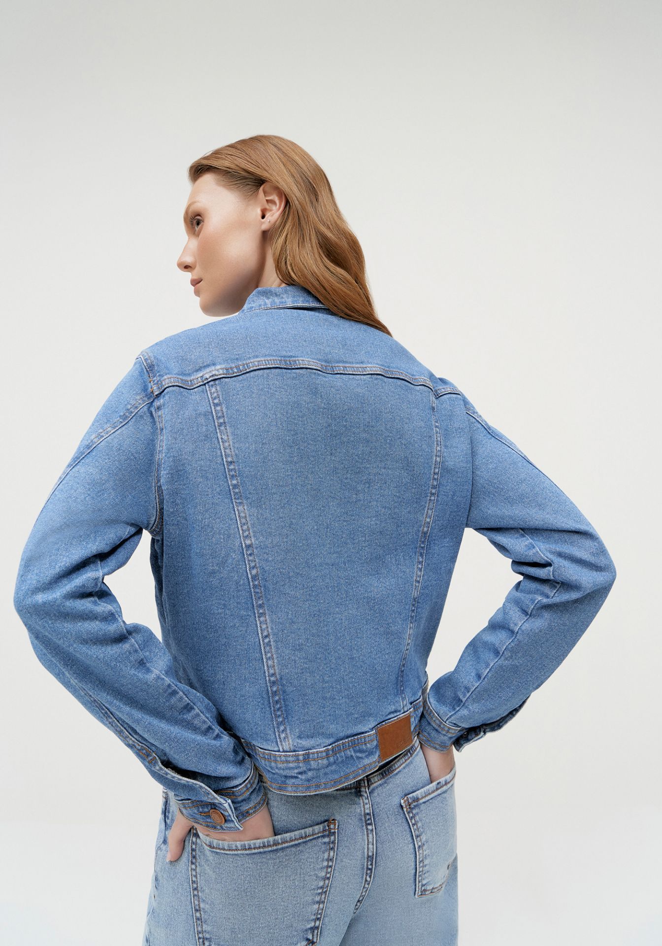 Chaqueta Denim Azul Mujer