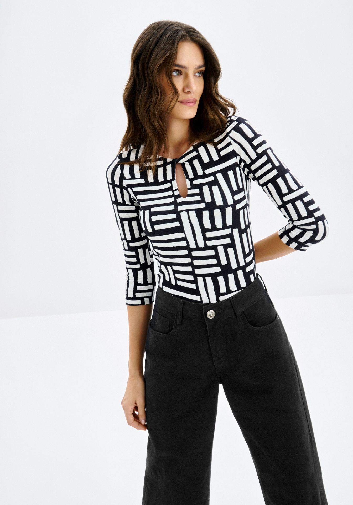 Blusa de Tirantes con Encaje en el Escote