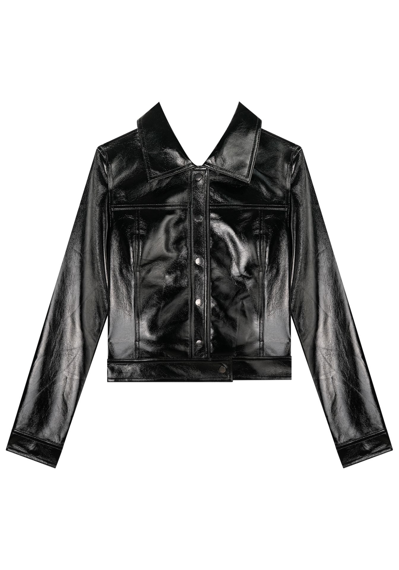 Chaqueta Cuero Sintético Mujer