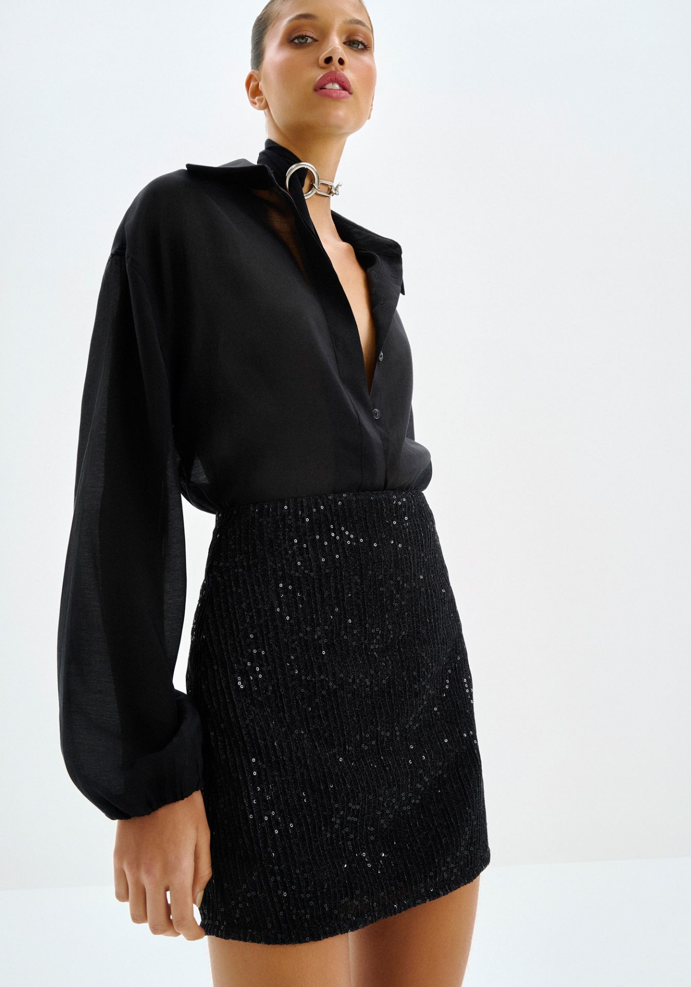 Minifalda Lentejuelas Mujer | Lez a Lez Shine Negra