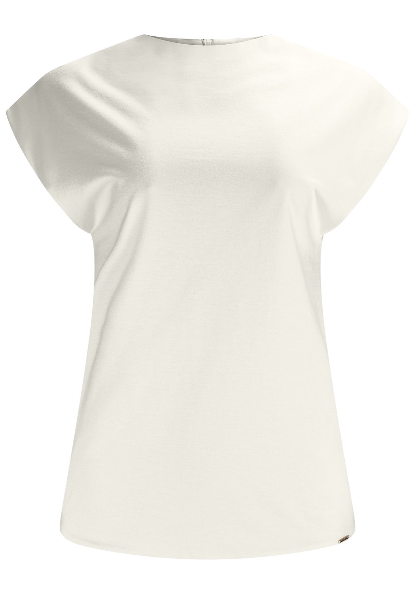 Blusa de Punto con Cuello Alto y Sisas Estilo Muscle Tee