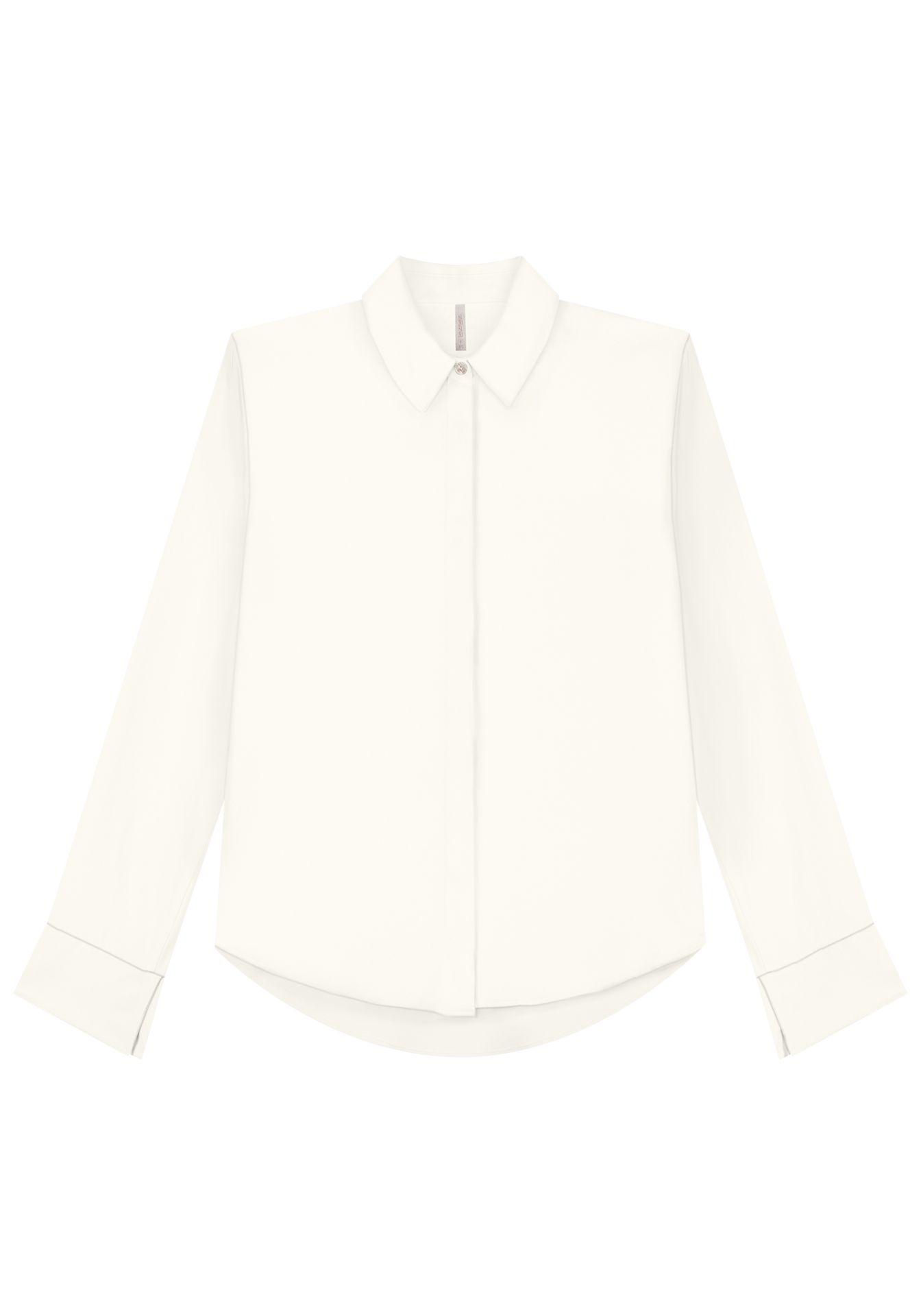 Camisa Blanca Lez a Lez de Viscosa Clásica