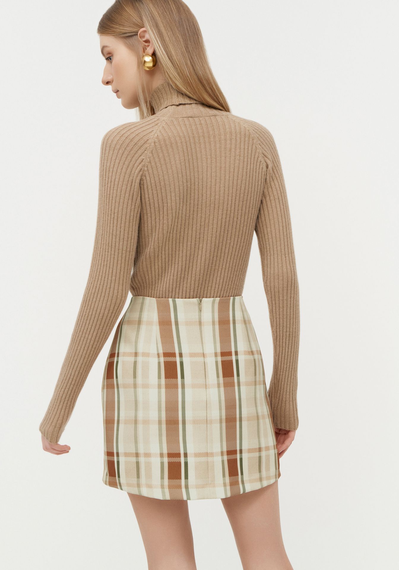 Falda Plaid Mujer