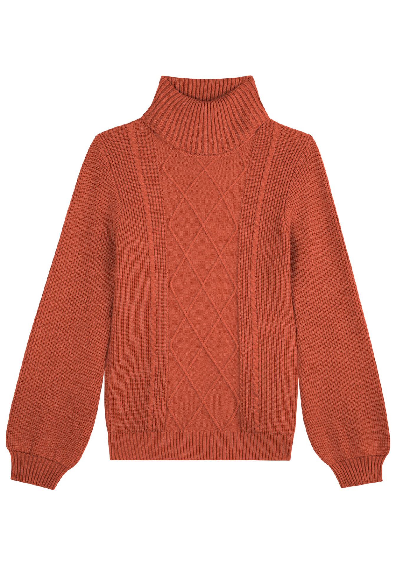 Suéter Cuello Alto Mujer