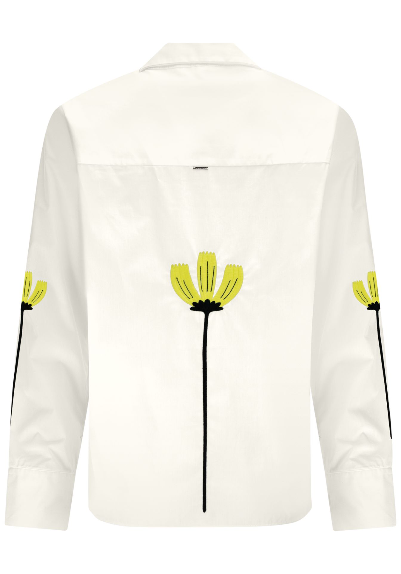 Blusa de manga corta con estampado abstracto – estilo relajado y artístico