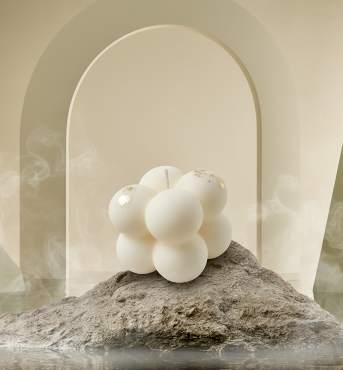 Velas decorativas de burbujas