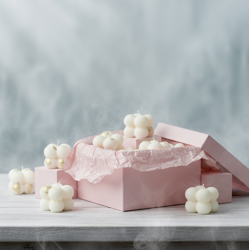 Velas decorativas de burbujas