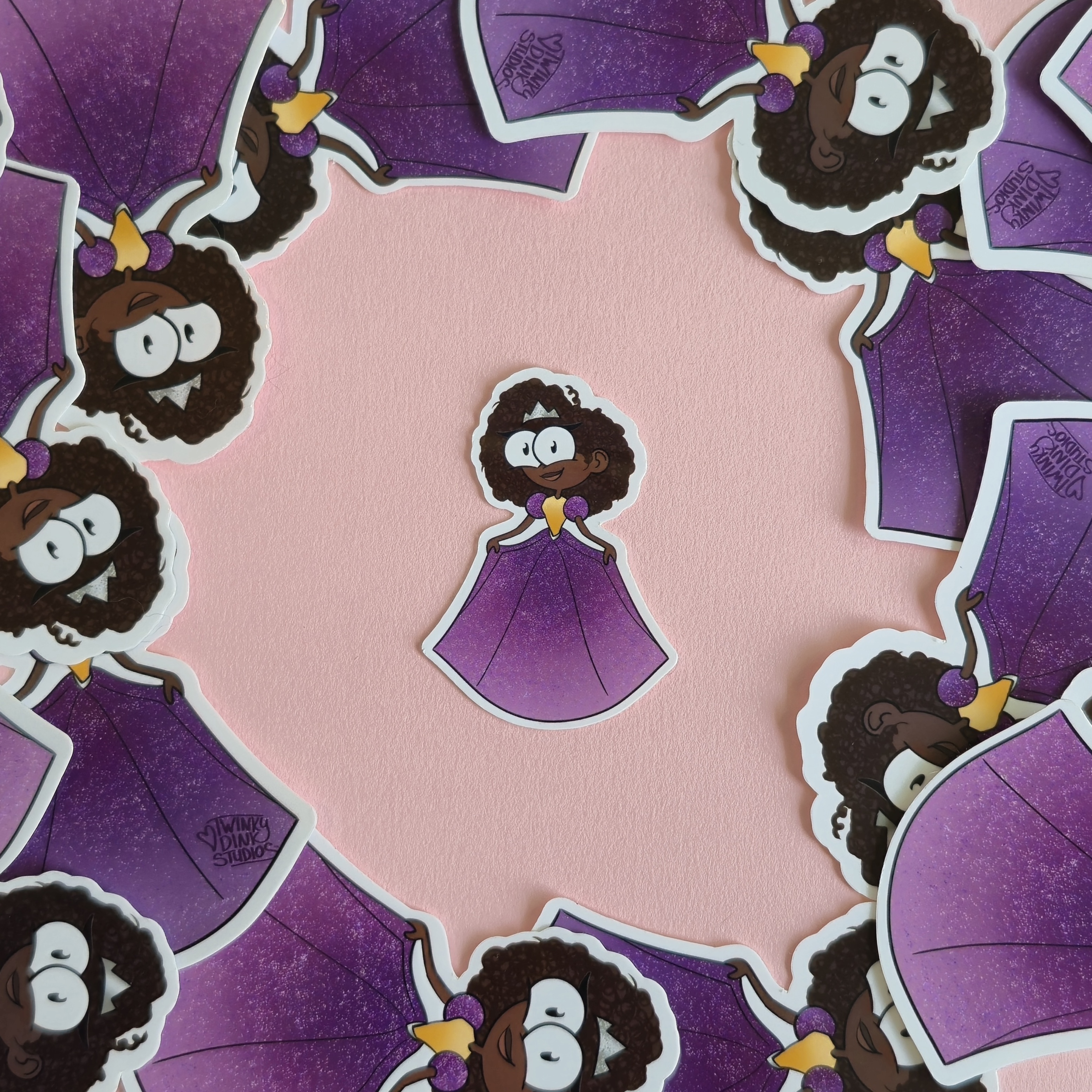 Jasmine the Purple Princess Sticker