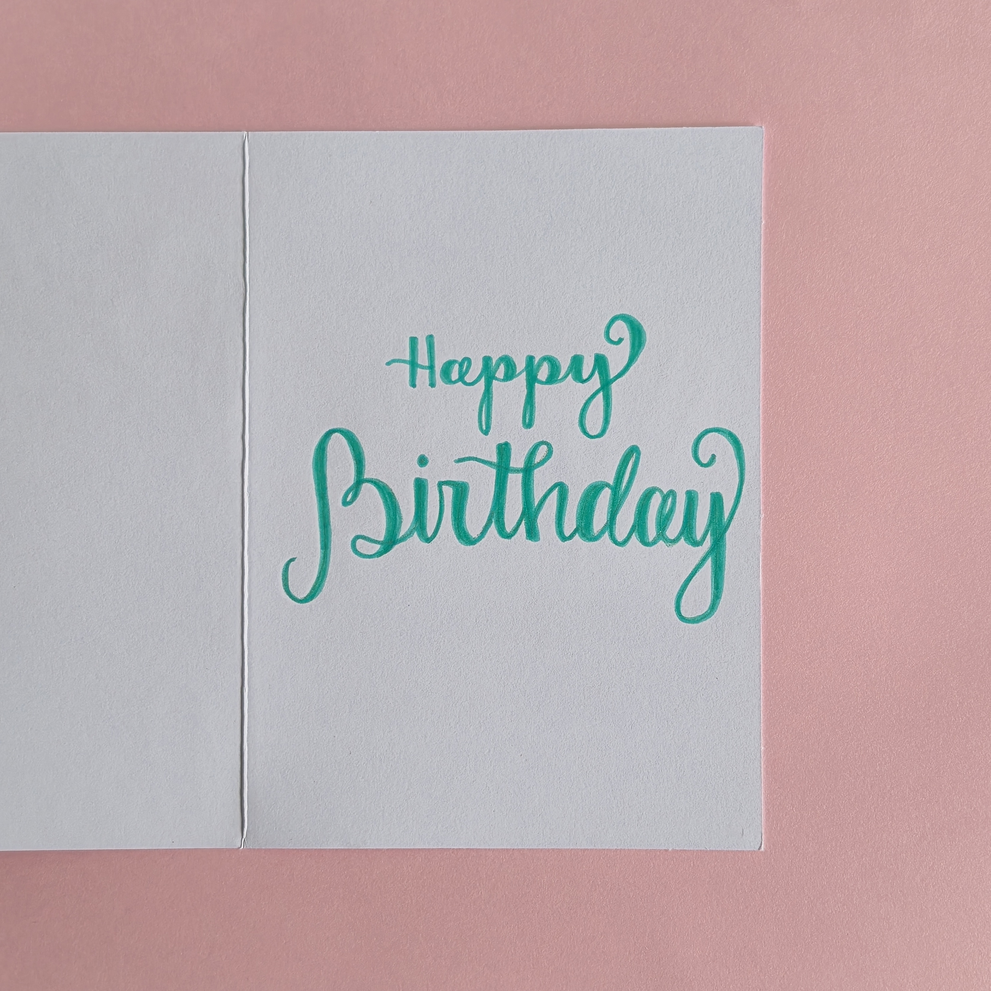 Poppy the Teal Princess Birthday Card