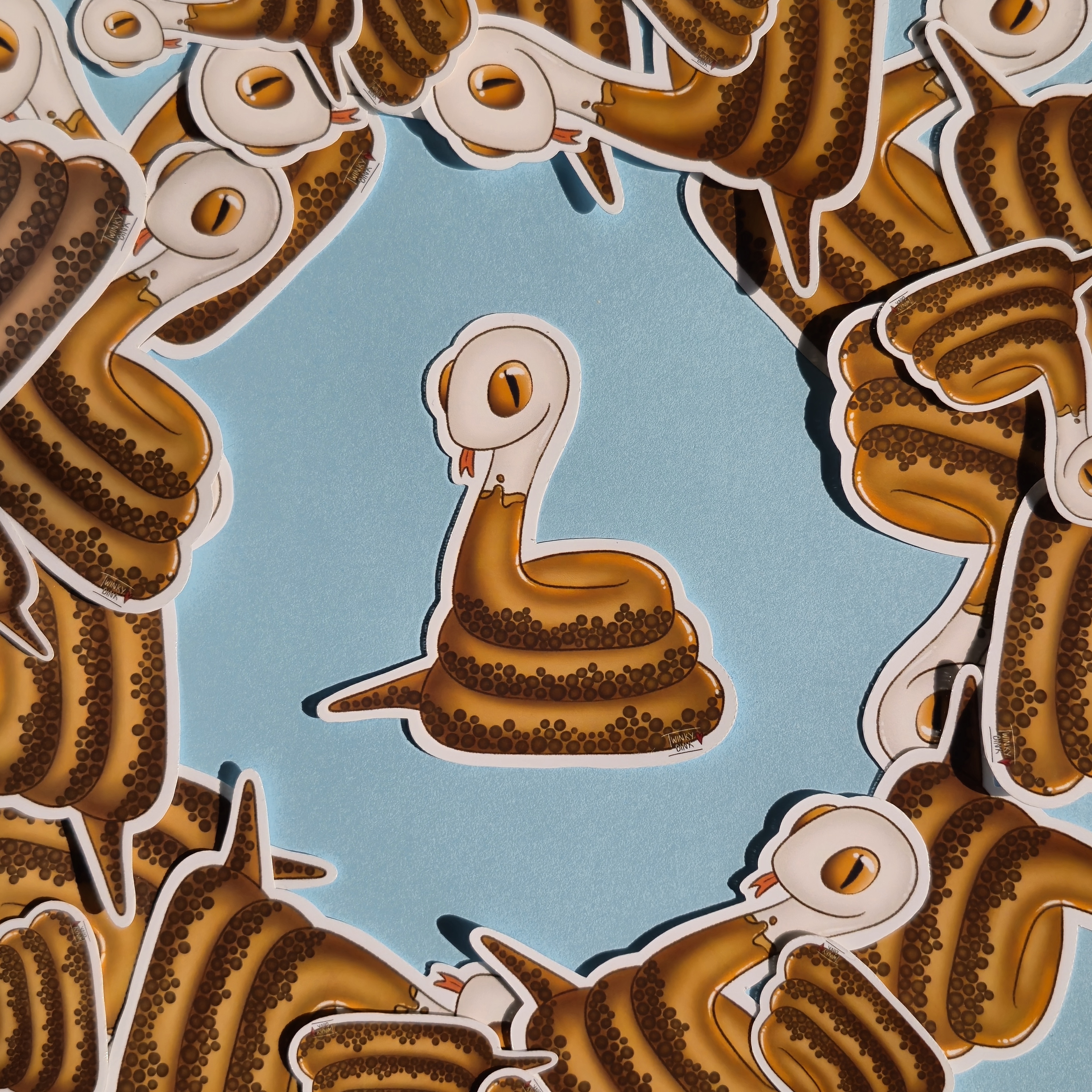 Boba Tea Constrictor Sticker