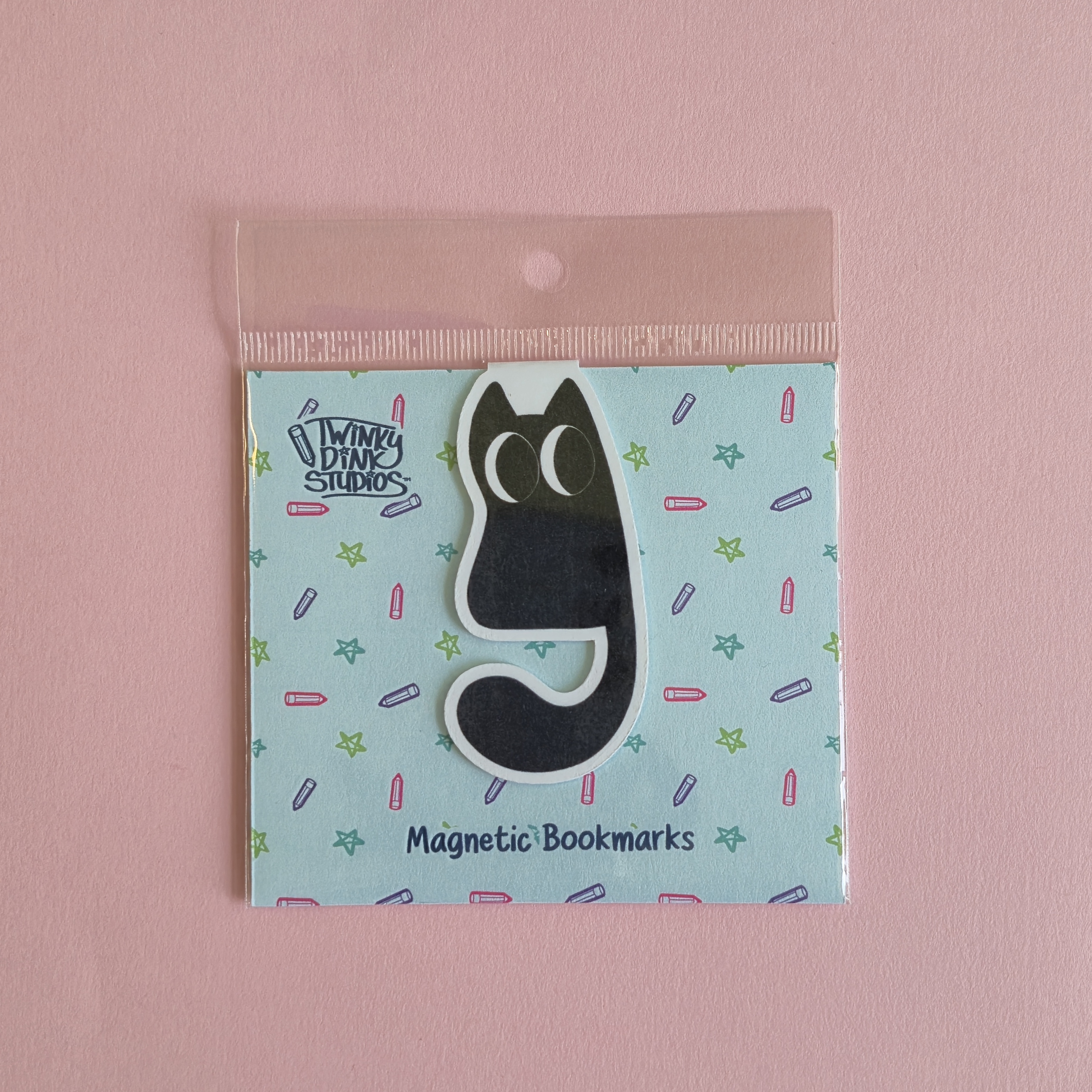 Black Cat Magnetic Bookmark