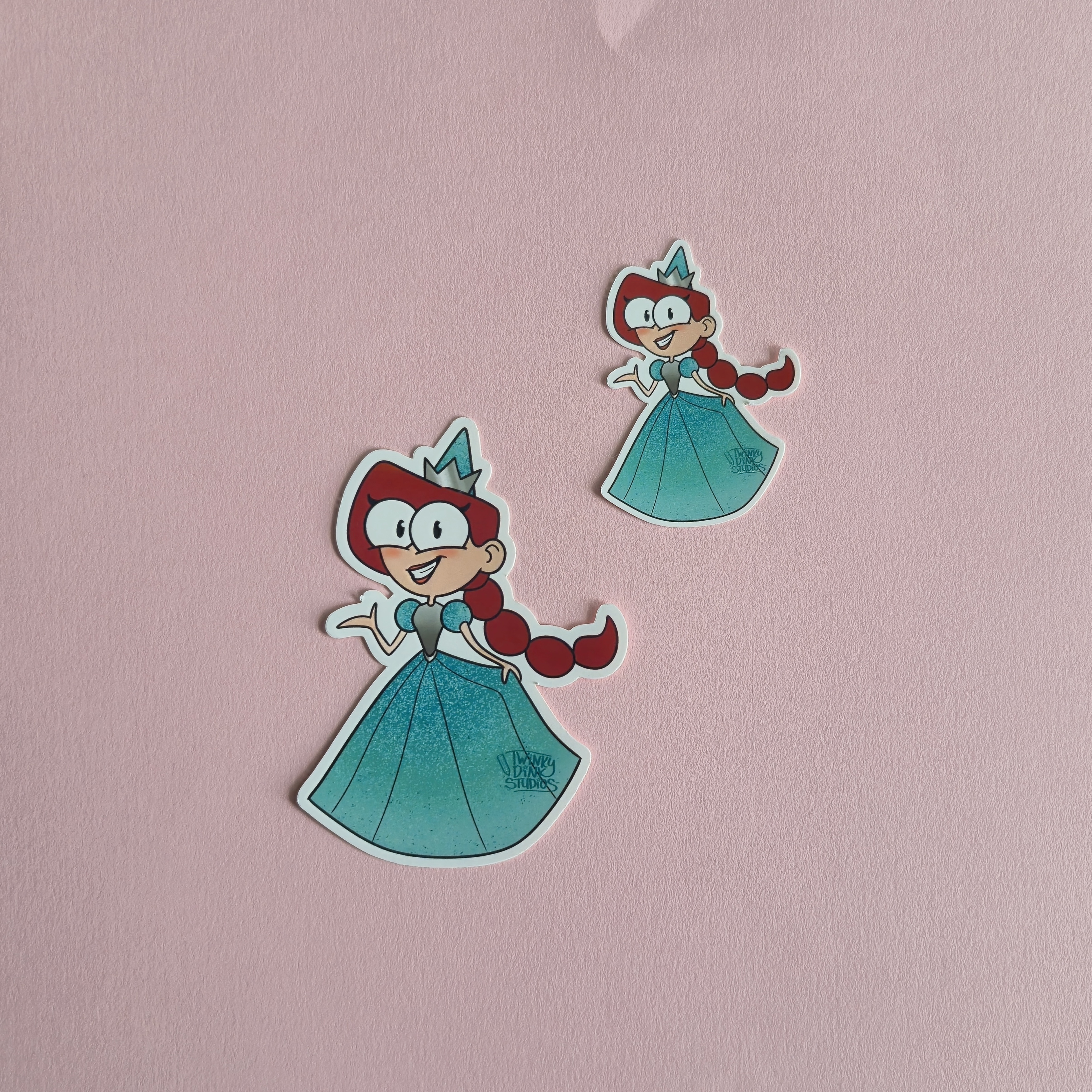 Poppy the Teal Princess Sticker