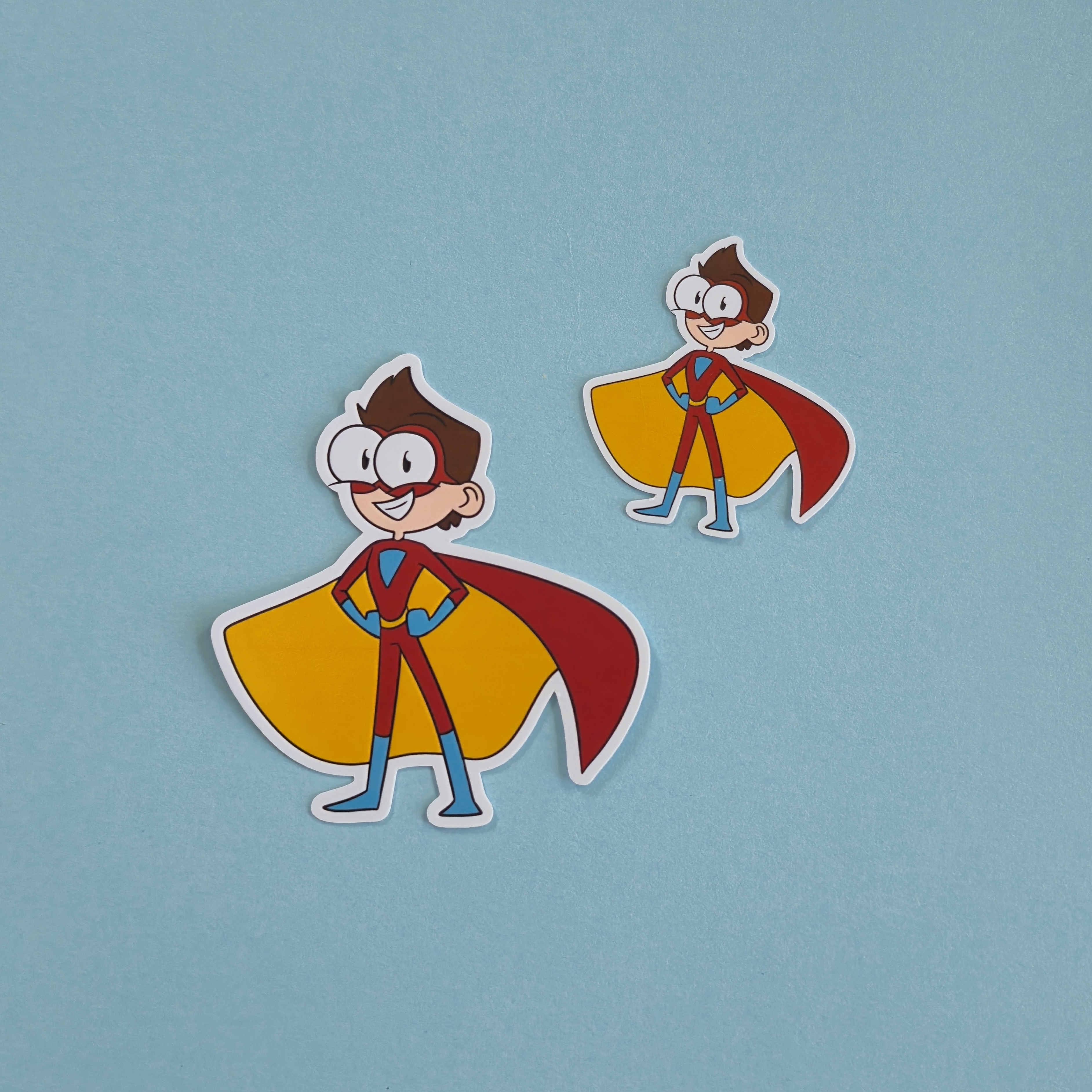 Conner the Red Superhero Sticker