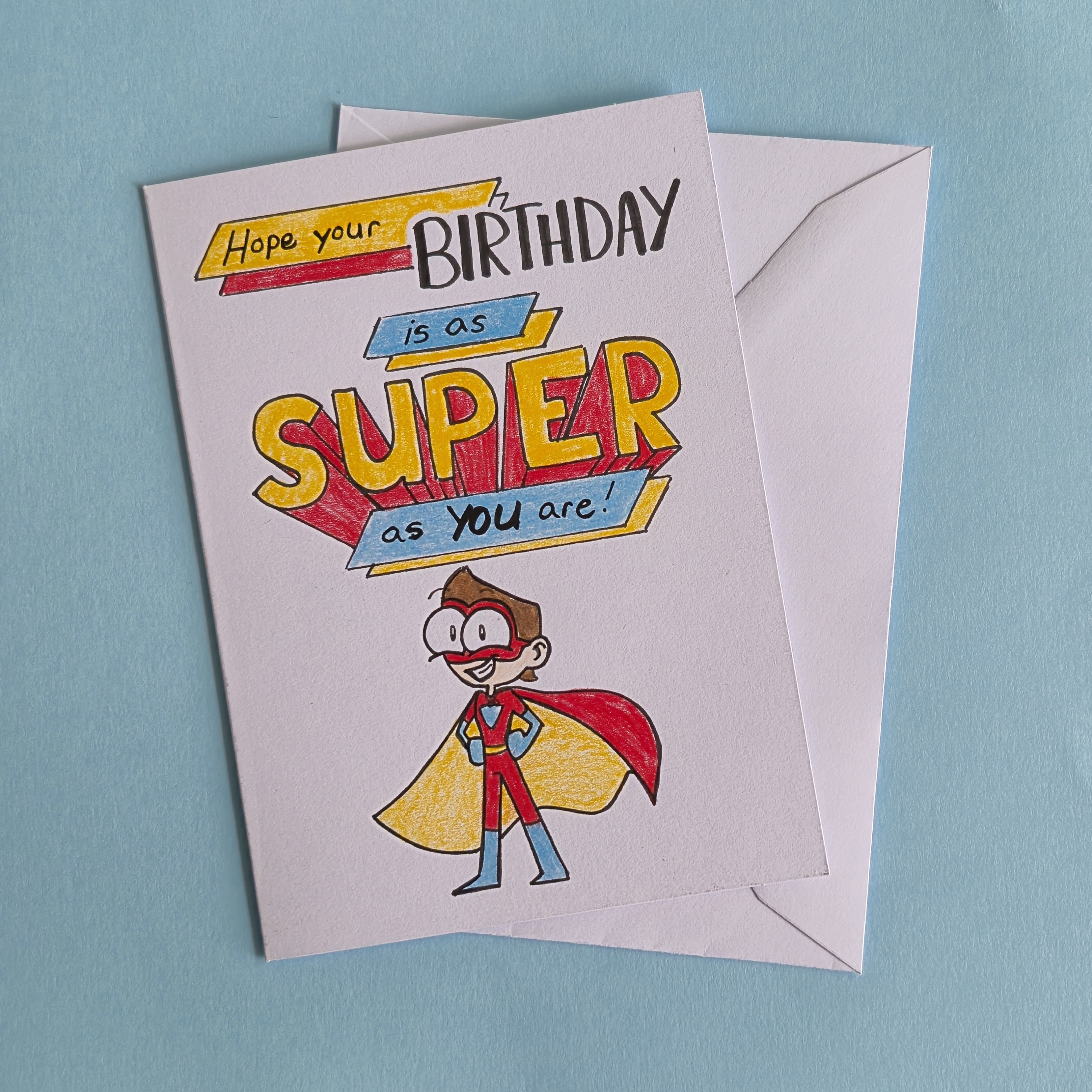 Conner the Superhero Birthday Card