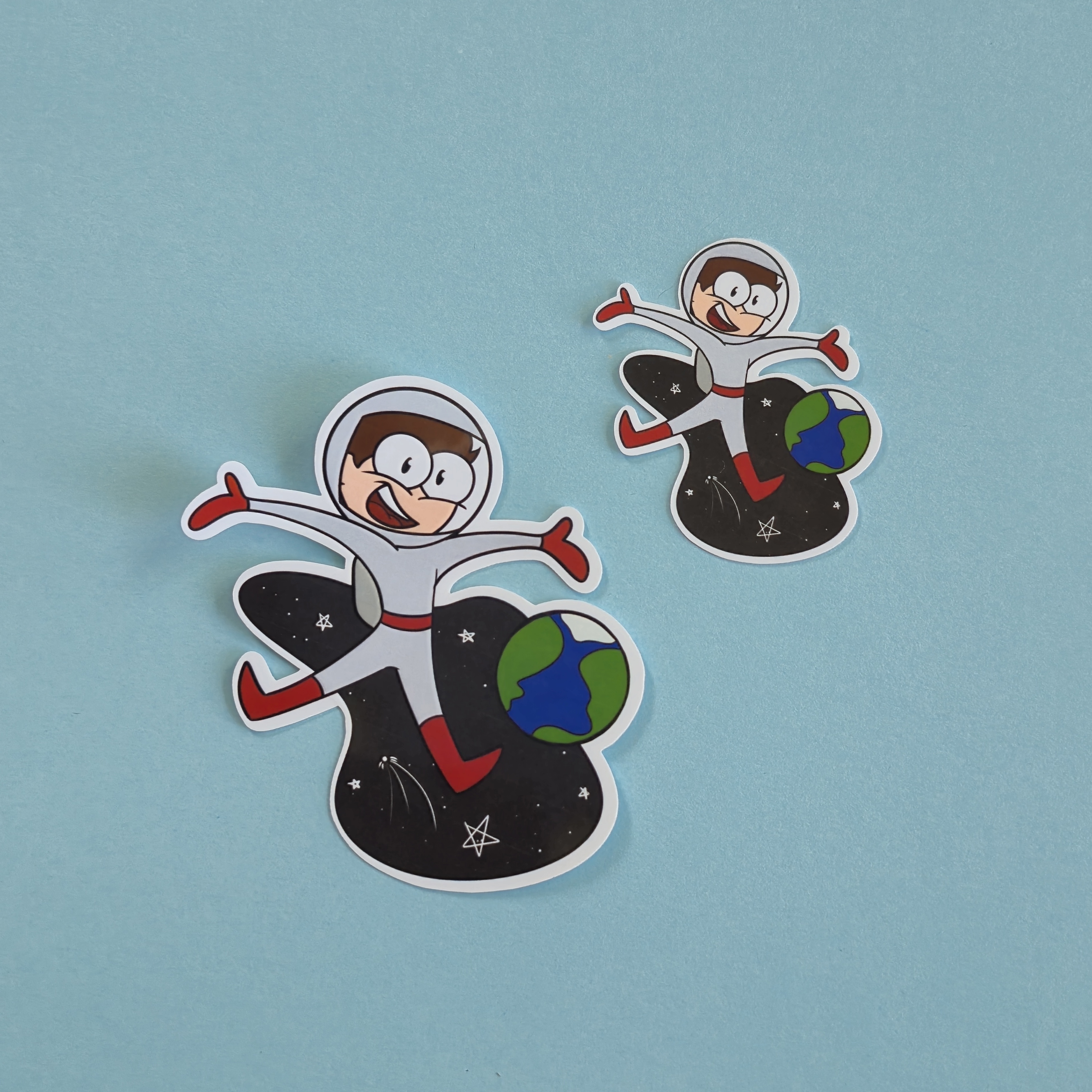 Conner the Red Astronaut Sticker