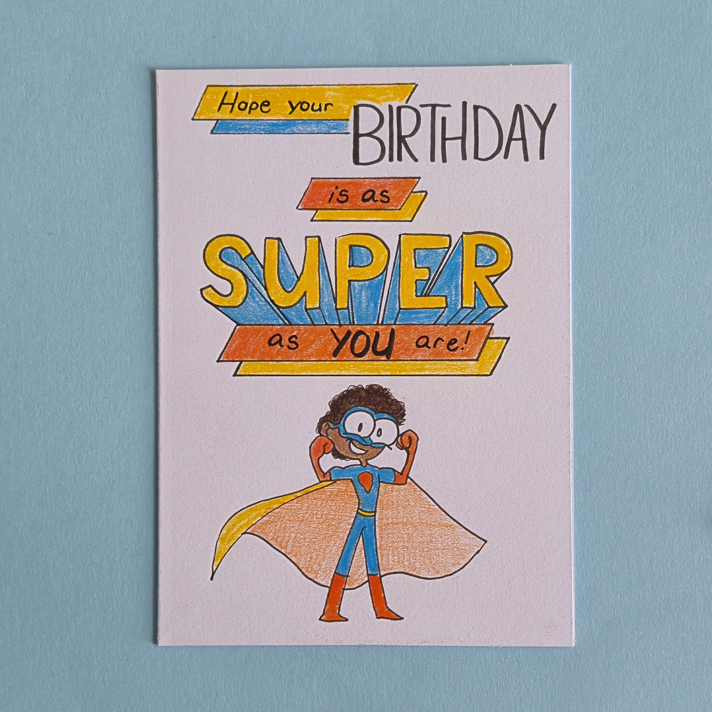 Toby the Superhero Birthday Card