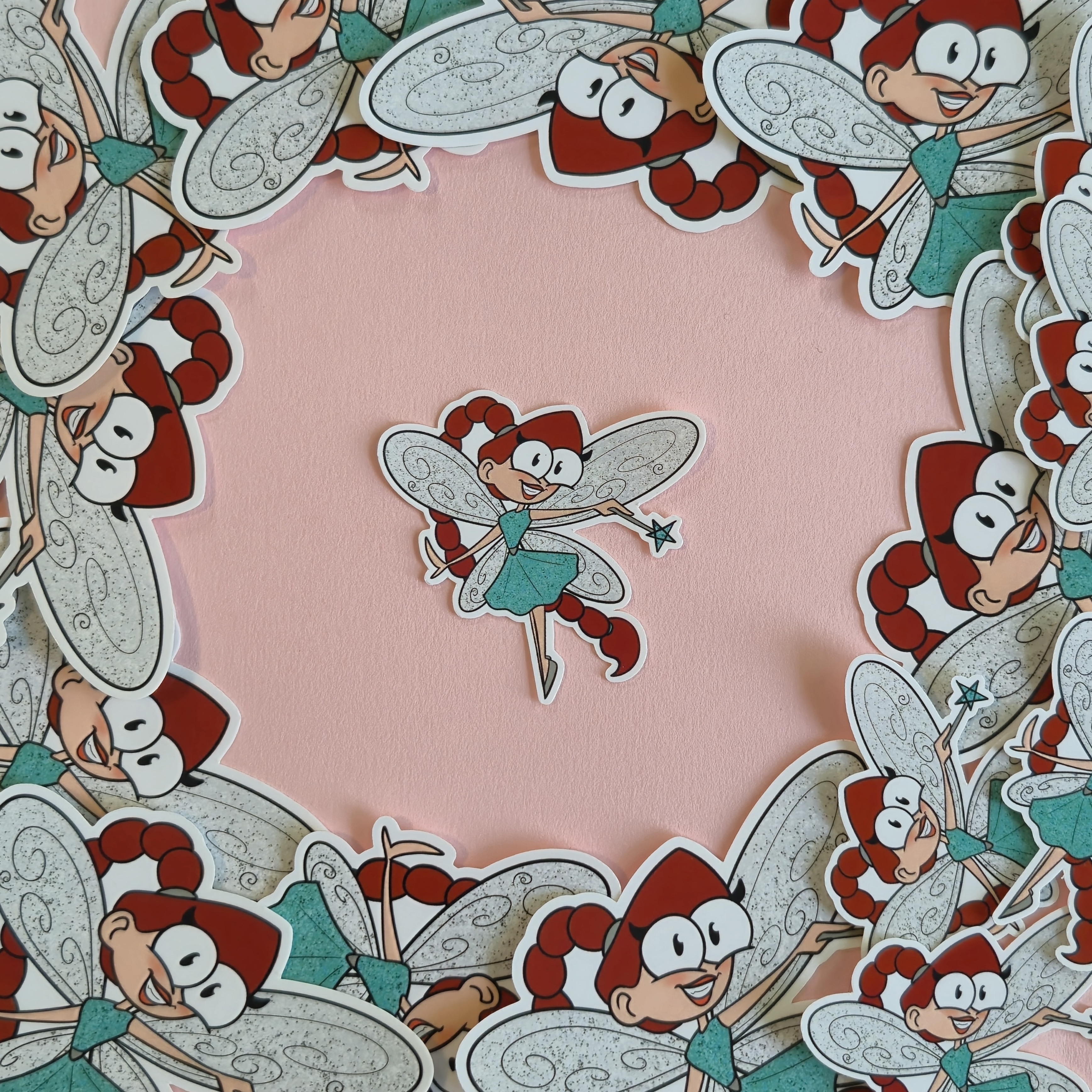 Poppy the Teal Fairy Sticker