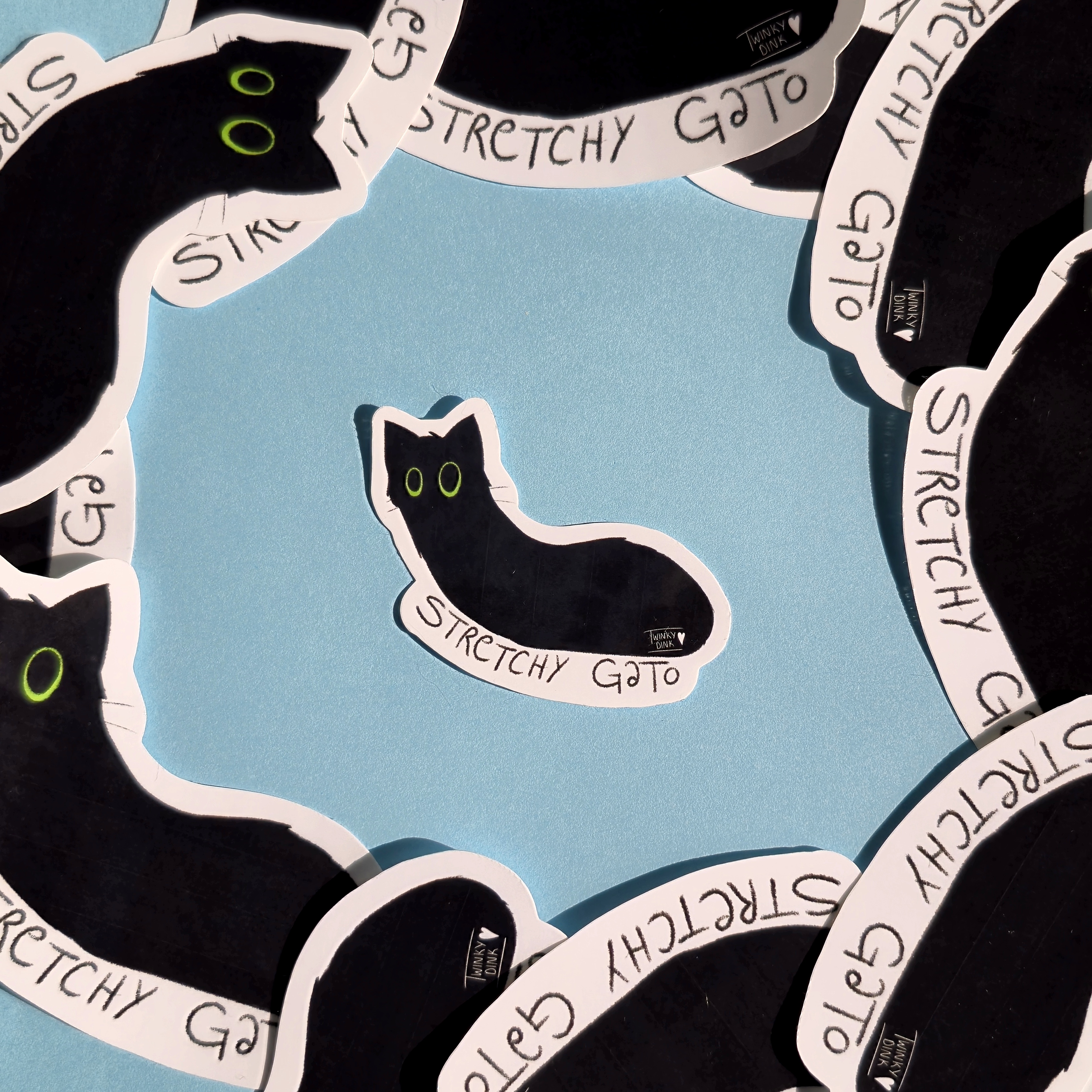 Stretchy Gato Sticker
